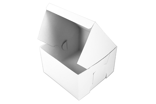 Southern Champion Tray Standard White Bakery Boxes 8X8X5, 100 Count