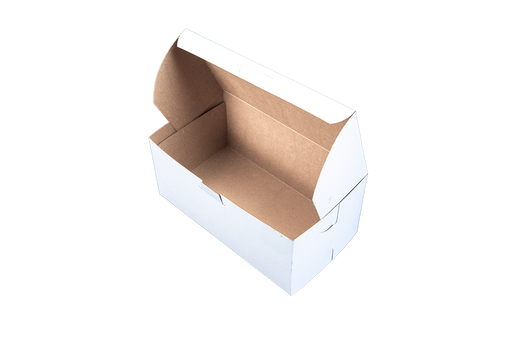 Southern Champion Tray Standard White Bakery Boxes 9X5X4, 250 Count
