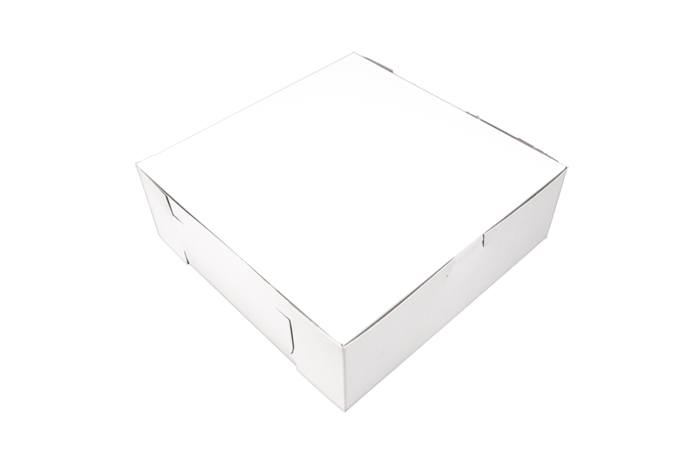 Southern Champion Tray Standard White Bakery Boxes 9X9X3, 250 Count