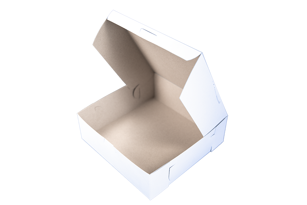 Southern Champion Tray Standard White Bakery Boxes 9X9X3, 250 Count