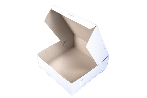 Southern Champion Tray Standard White Bakery Boxes 9X9X3, 250 Count