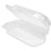 Detroit Forming Clear Hinged OPS Food Container with Bar Lock Closure – 5" x 2" x 2" (250/Case)