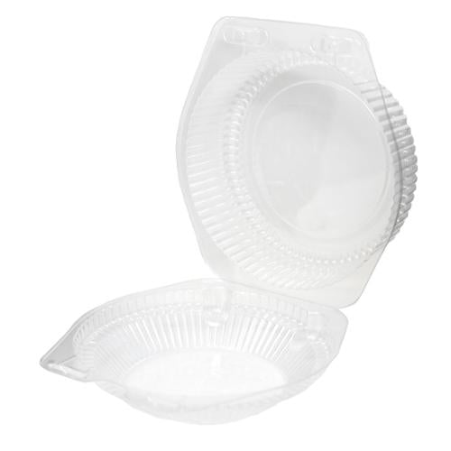 DFI LBH-602 clear high dome circular pie container for 6 inch pies