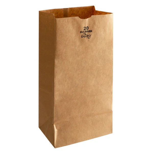 Duro Bulwark Extra Heavy-Duty Natural Kraft Paper Bags