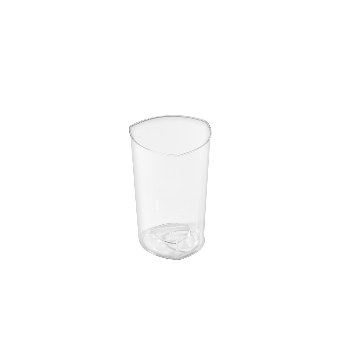 Fineline Tiny Temptations 3.5 oz Triangle Tumbler, Clear (EMI-TTG3)