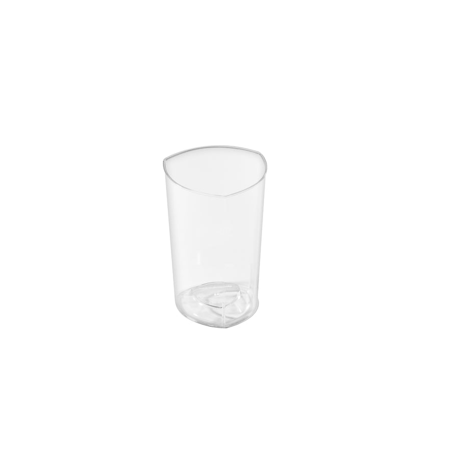 Fineline Tiny Temptations 3.5 oz Triangle Tumbler, Clear (EMI-TTG3)