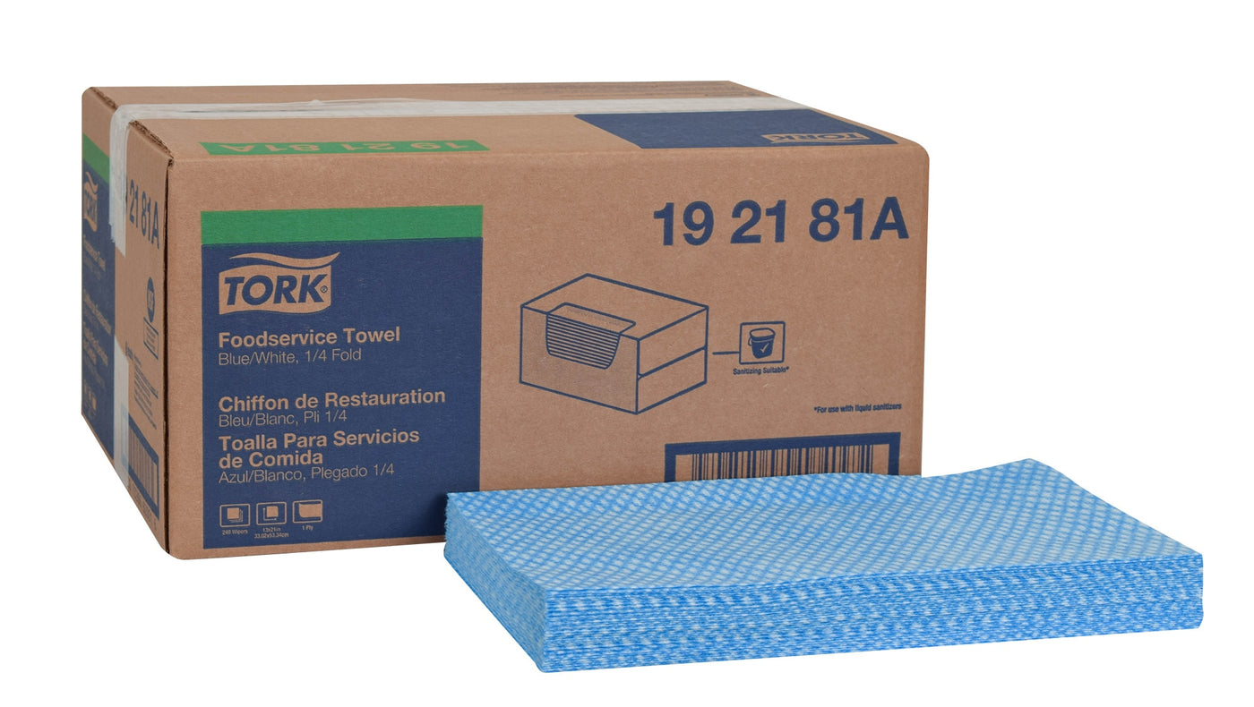 Tork Universal Cuisine Foodservice Wiper 1-Ply — Case of 240 (192181A)