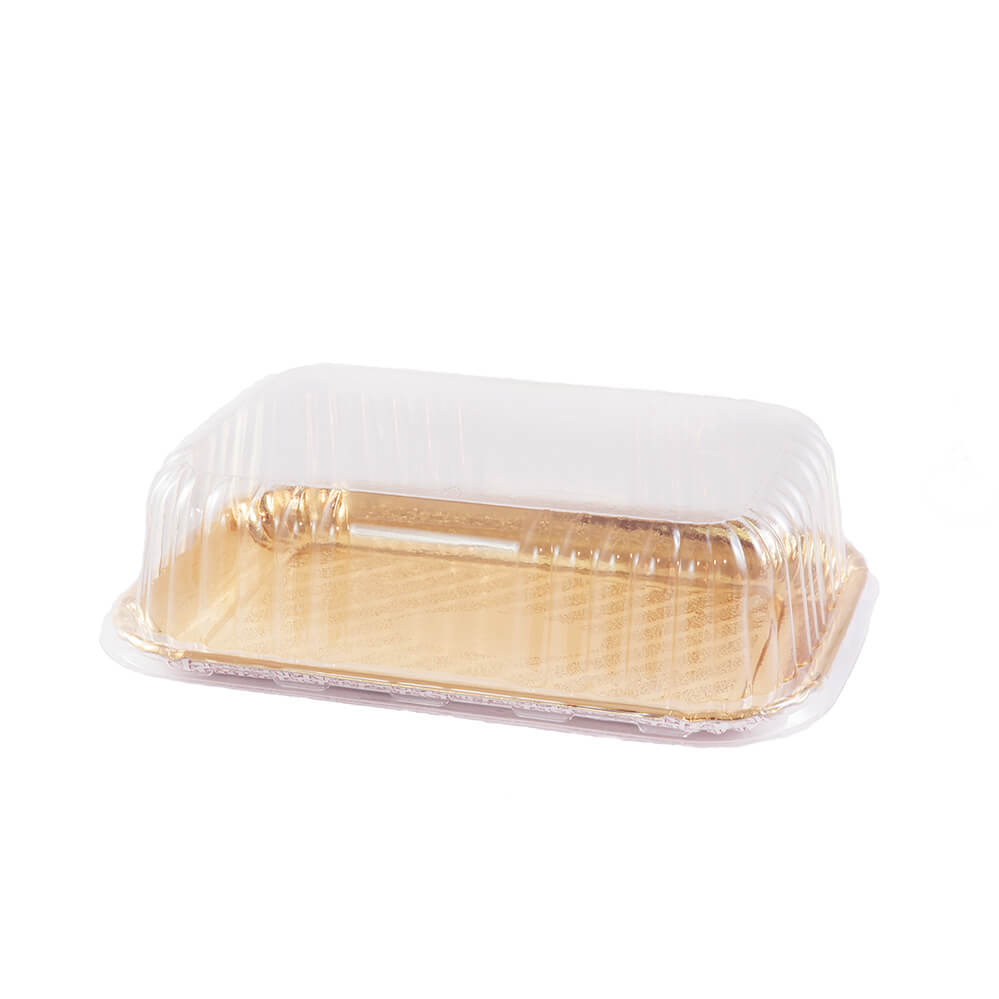 Dome Lid for Gold 8 x 11 3/16  Rectangular Pastry Tray (200 Lids Per Case)