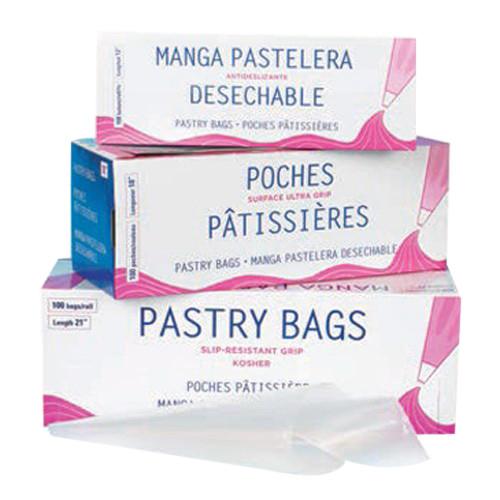 Polynova Nissen Clear Polyethylene Disposable Pastry Piping Bag | 100/Box