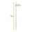 BIJOU Bamboo Pick with White Pearl - L:4.75in - 2000 pcs