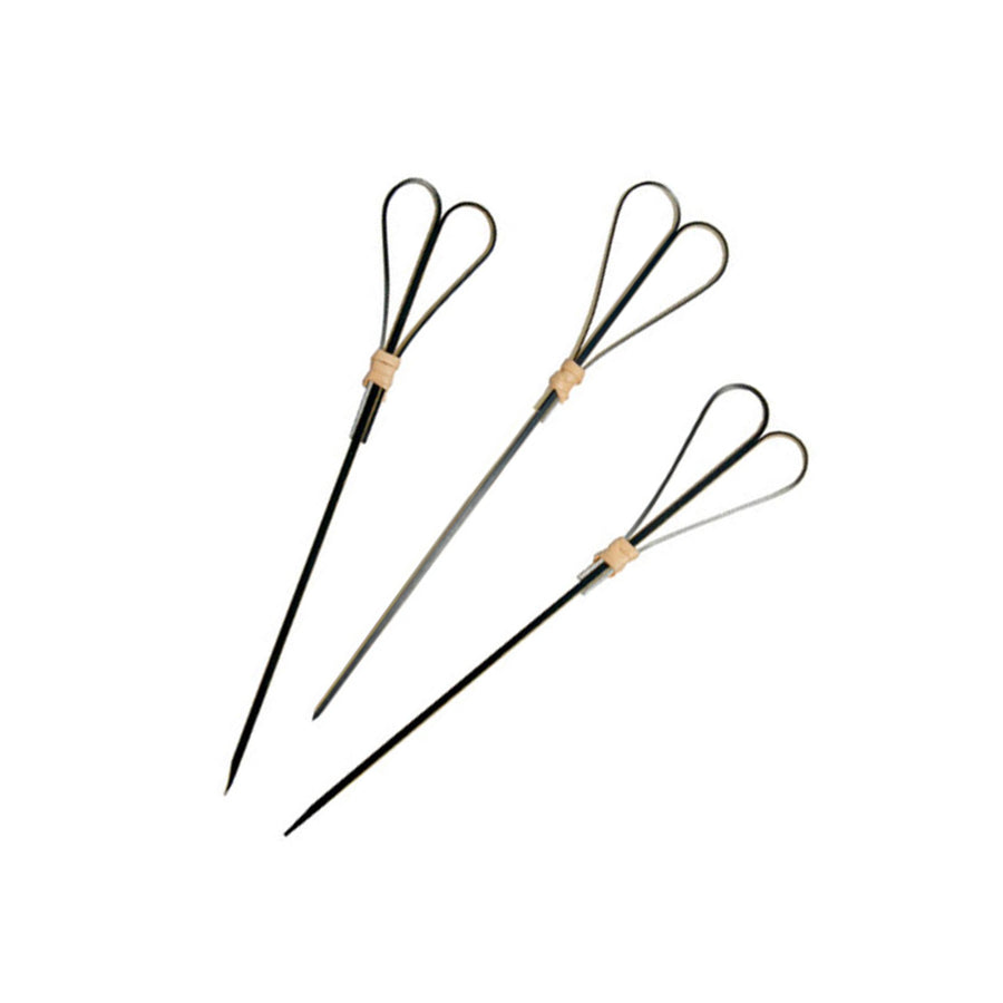 Black Bamboo Skewer With Looped Heart Design - 5.9in - 2000 Pcs