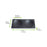 Mini Black Bamboo Plate 2 Compartments - 4.7 X 2.4in - 96 Pcs