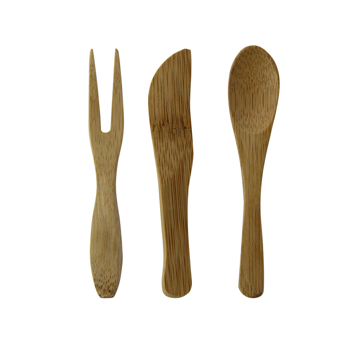 Bamboo Mini Fork - 3.5in - 500 Pcs