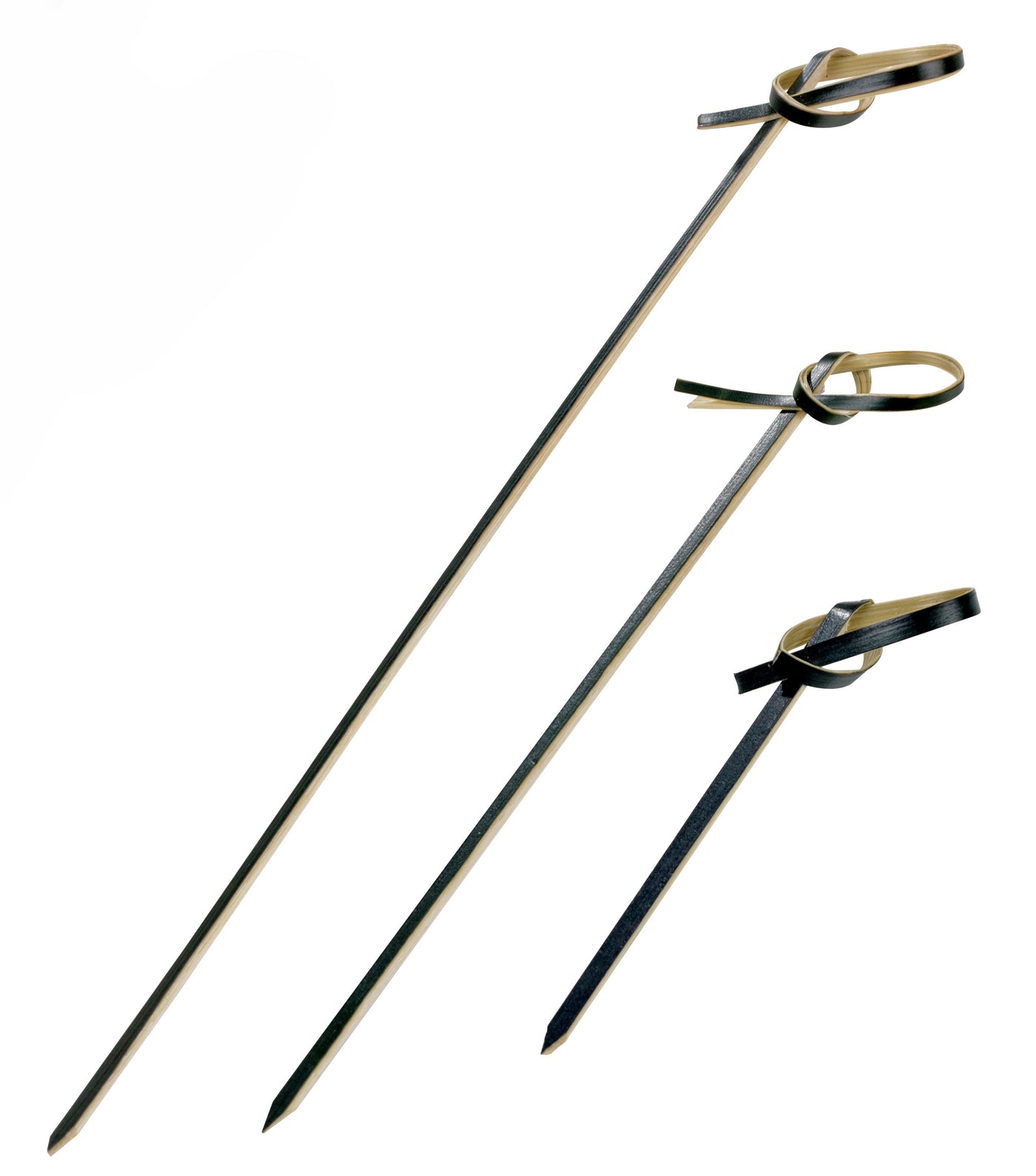 Black Looped Bamboo Skewer -3.9in - 2000 Pcs