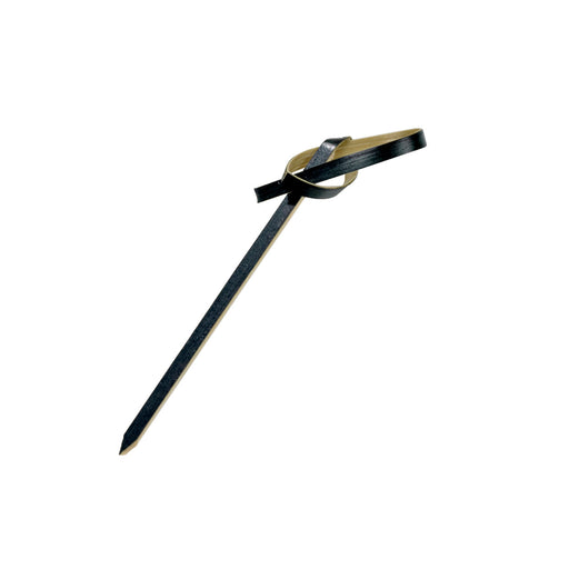 Black Looped Bamboo Skewer - 2.4in - 2000 Pcs