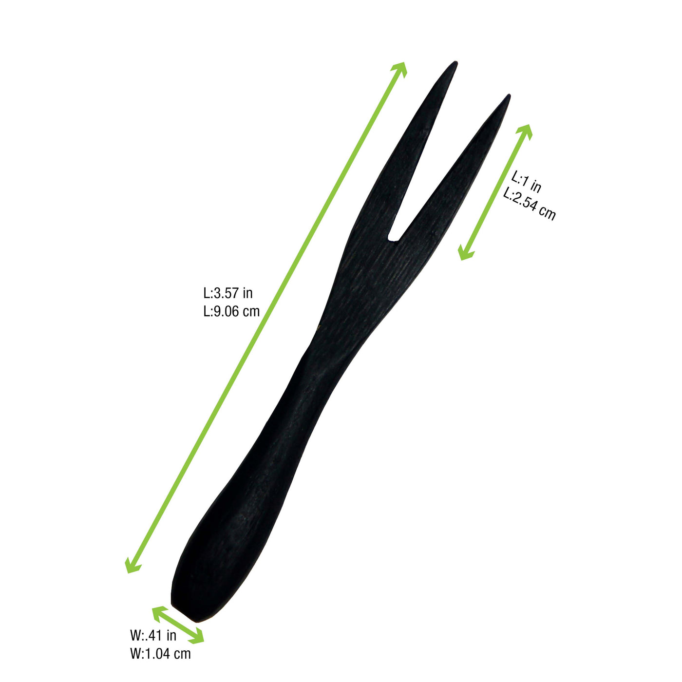 Kamala Bamboo Mini Fork - L:3.57 X W:.41in - 500 Per Case
