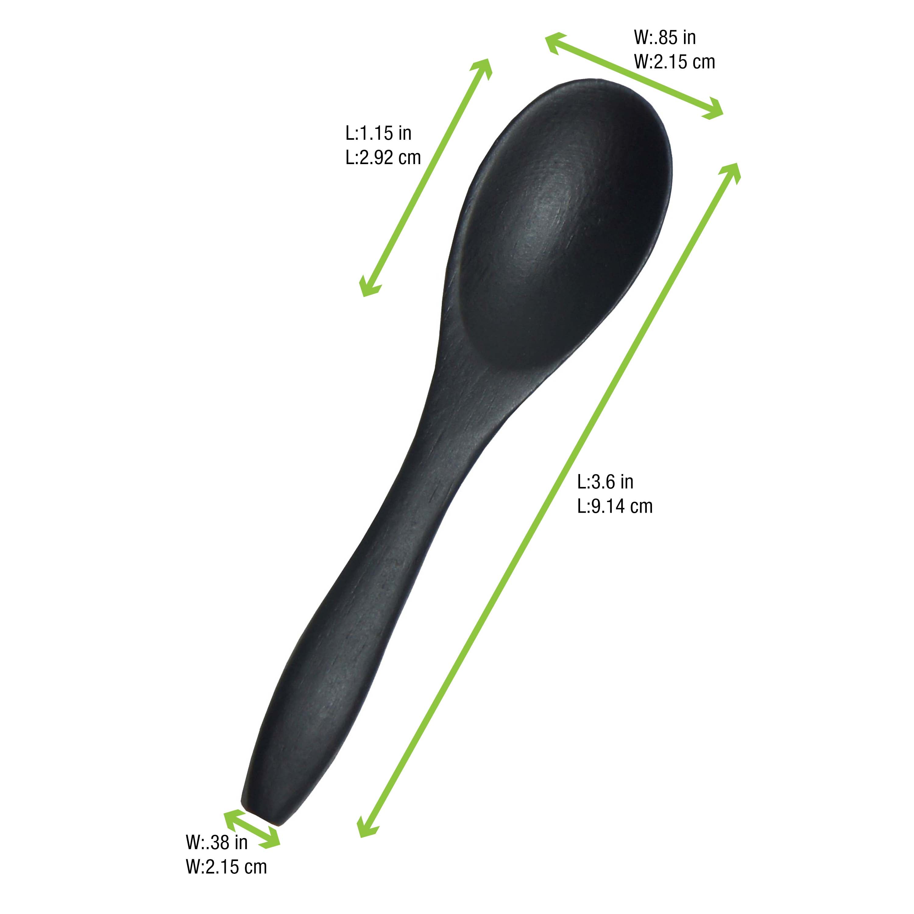 Tung Bamboo Mini Spoon - L:3.6 X W:.38in - 500 Per Case