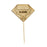 Diamond Shaped Steak Markers with Bull Head Medium Rare - L:3.7in W:2.1in - 1000 pcs