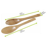 Bamboo 2 Piece Serving Set - L:10in -25 Sets