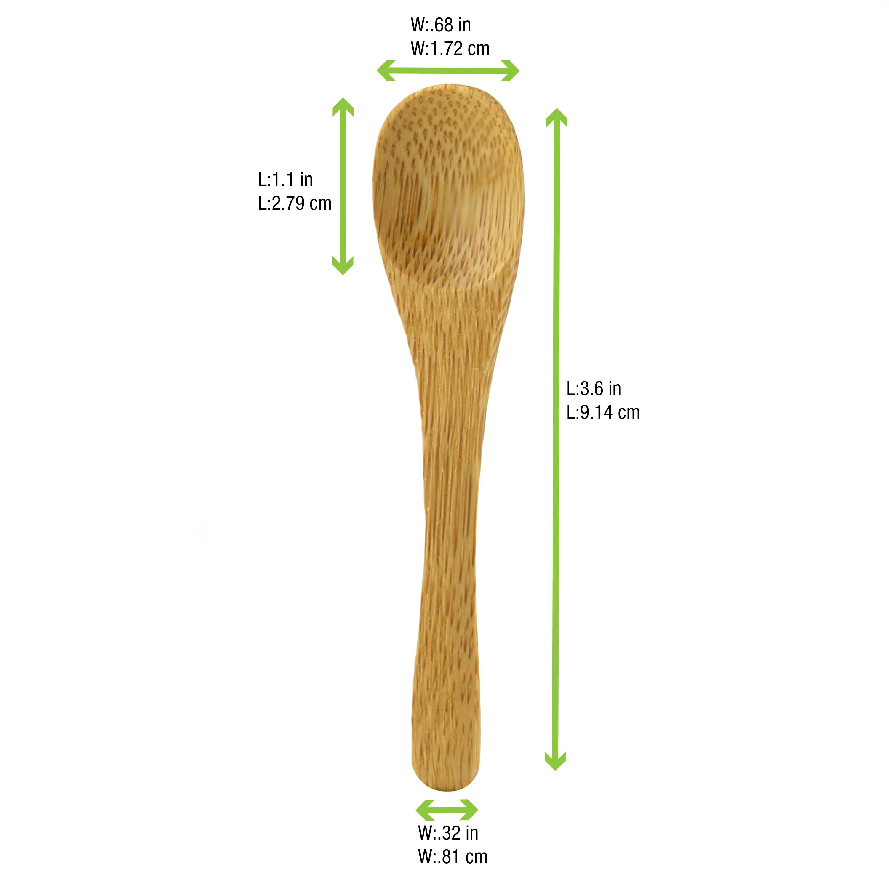 Bamboo Mini Spoon - 3.5in - 500 Pcs
