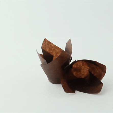 Tulip Dark Brown Silicone Baking Cup - 1.25oz D:1.2in - 1000 Pcs