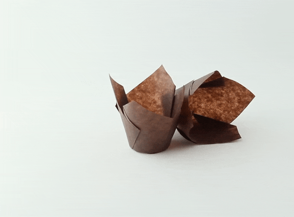Tulip Dark Brown Silicone Baking Cup - 3oz D:1.8in - 1000 Pcs