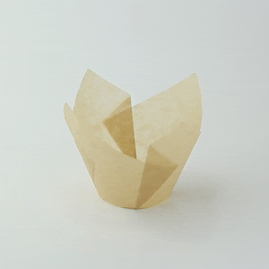 Tulip Golden Brown Silicone Baking Cup - 8oz - 6.9 X 6.9in H:3.6in D:2in - 1000 Pcs