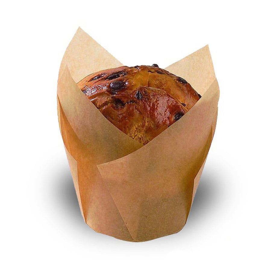 Tulip Golden Brown Silicone Baking Cup - 8oz - 6.9 X 6.9in H:3.6in D:2in - 1000 Pcs