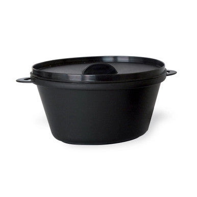 Small black pan casserole dish with lid 12oz 209MBCOC350