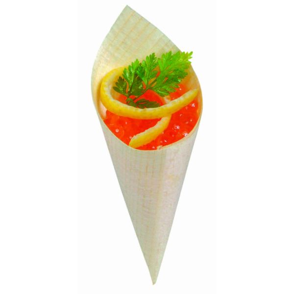 Mini Wooden Appetizer Cones – 5 oz | 250 Count