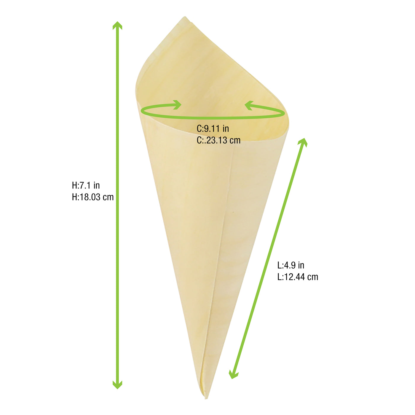 Mini Wooden Appetizer Cones – 5 oz | 250 Count
