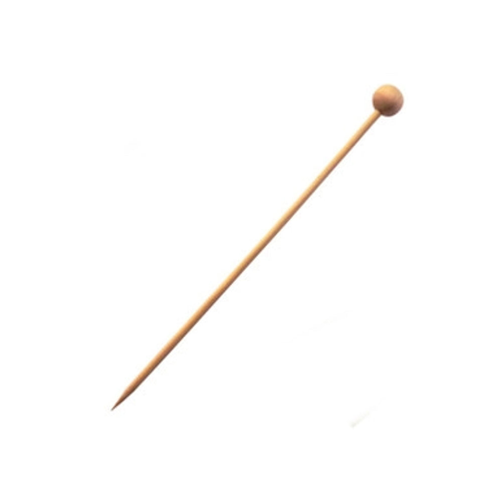Natural Bamboo Ball Skewer - L:5.5in - 2000 pcs