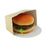 Kraft Corrugated Hamburger Clamshell Takeout Box – 5.7" x 5" x 3.25" (200/Case)