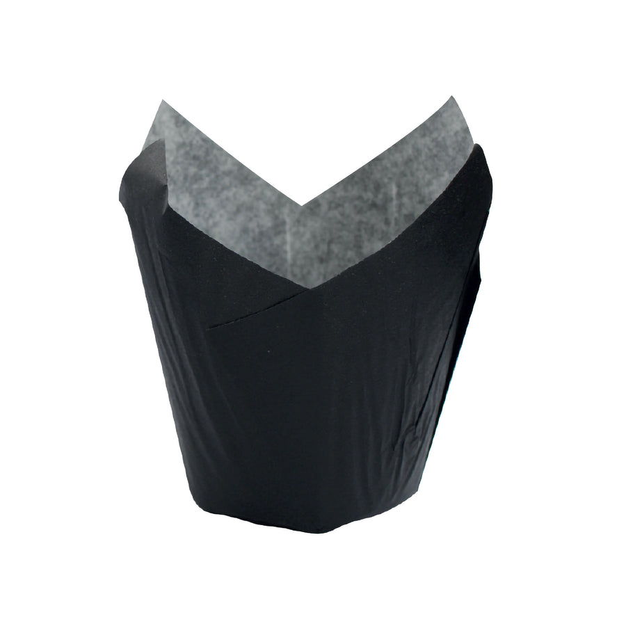 Tulip Black Baking Case - 1.25oz D:1.1in - 1200 Pcs