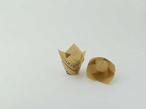 Tulip Newspaper Print Baking Cup - 1.25oz D:1.1in - 1200 Pcs