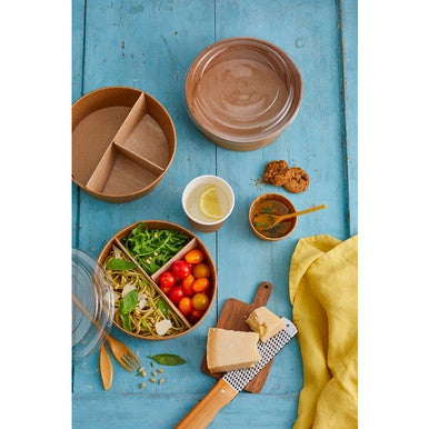 3-Side Kraft Divider for Food Containers – Fits 210PCP1100K & 210PCCO1200K (360/Case)