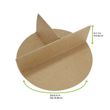 3-Side Kraft Divider for Food Containers – Fits 210PCP1100K & 210PCCO1200K (360/Case)