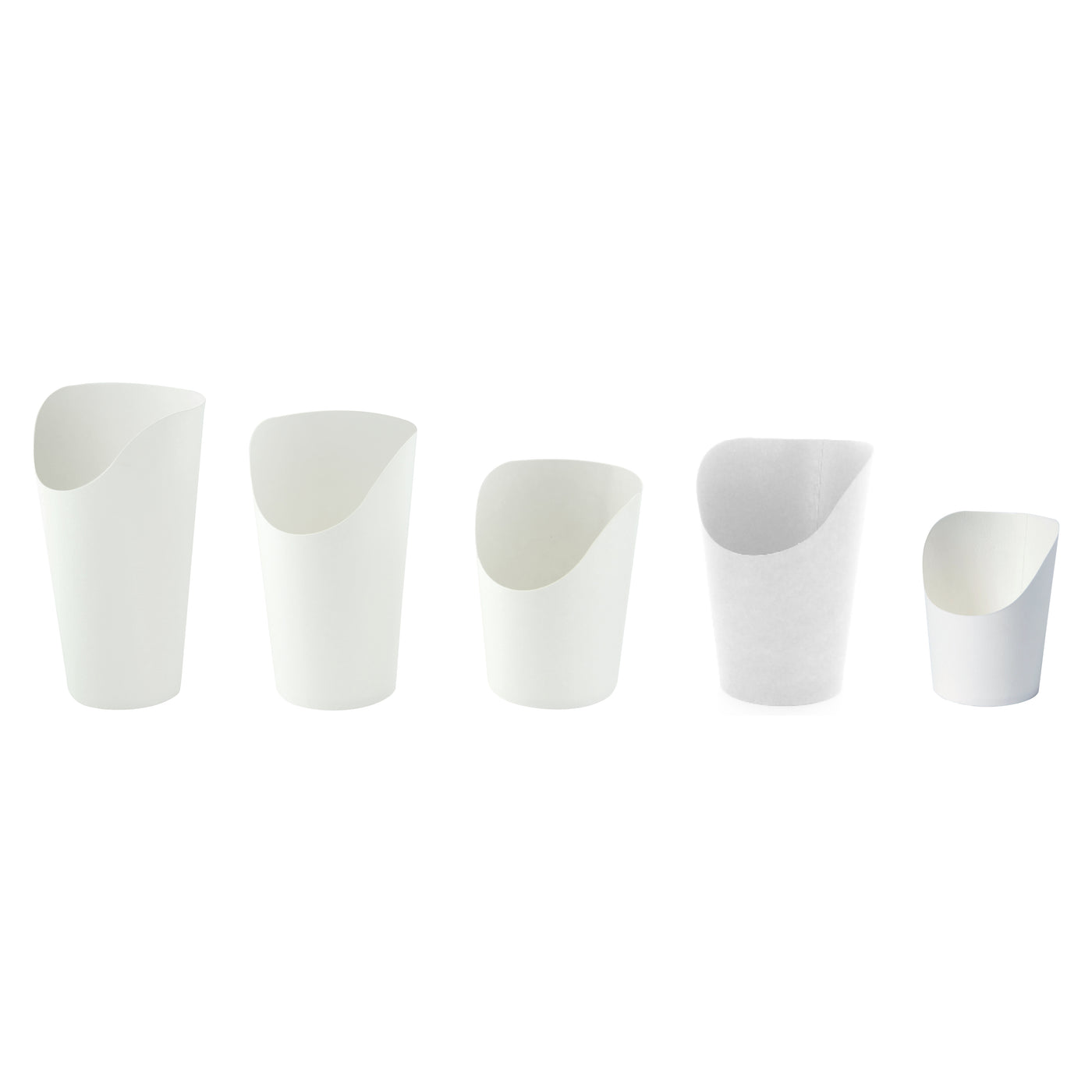 White Kraft Wrap Cup - 14oz H:6.3 D:2.36in - 1000 Pcs