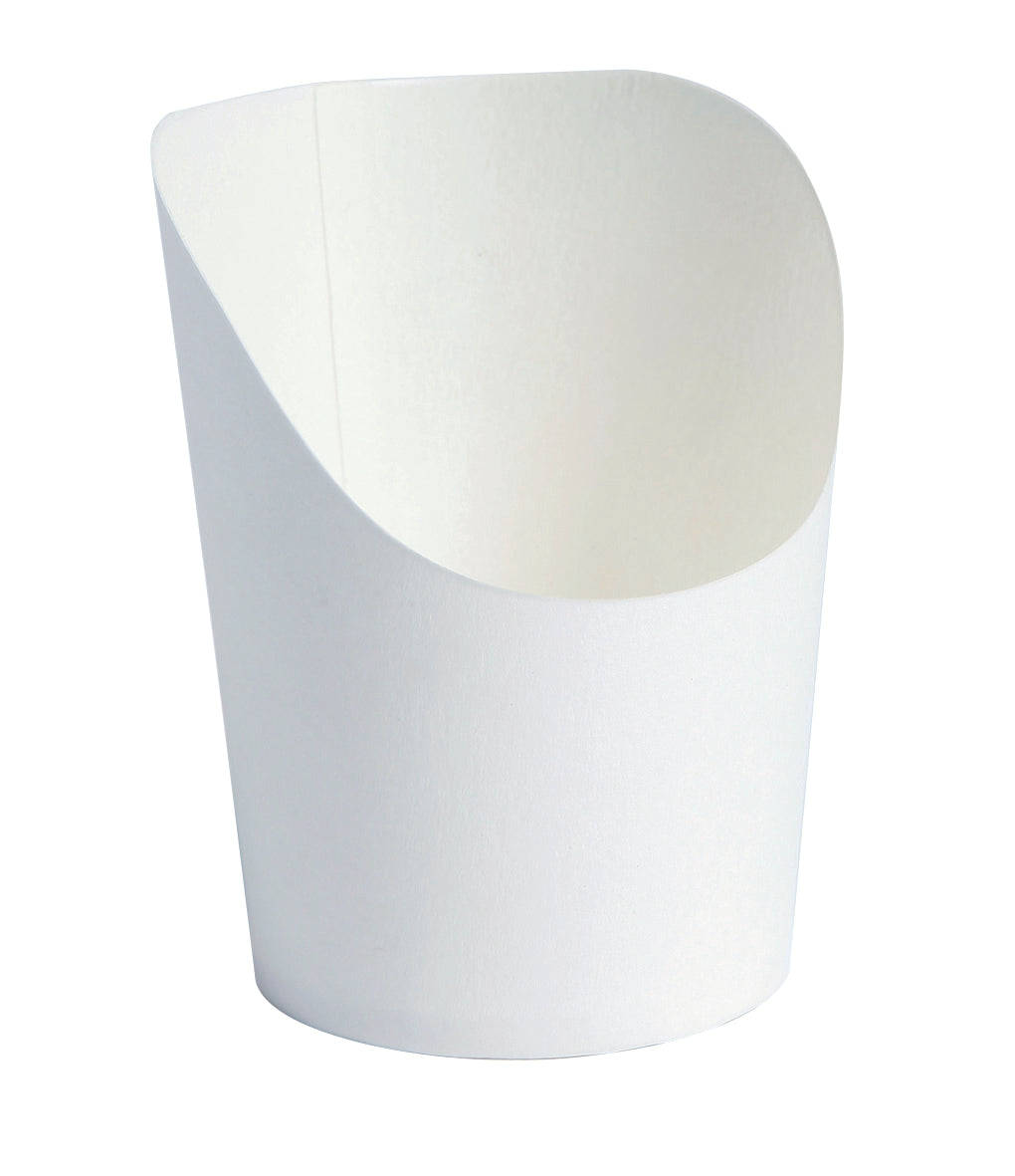 White Mini Fries/Wrap Cup - 2oz D:1.9in H:3.1in - 500 Pcs
