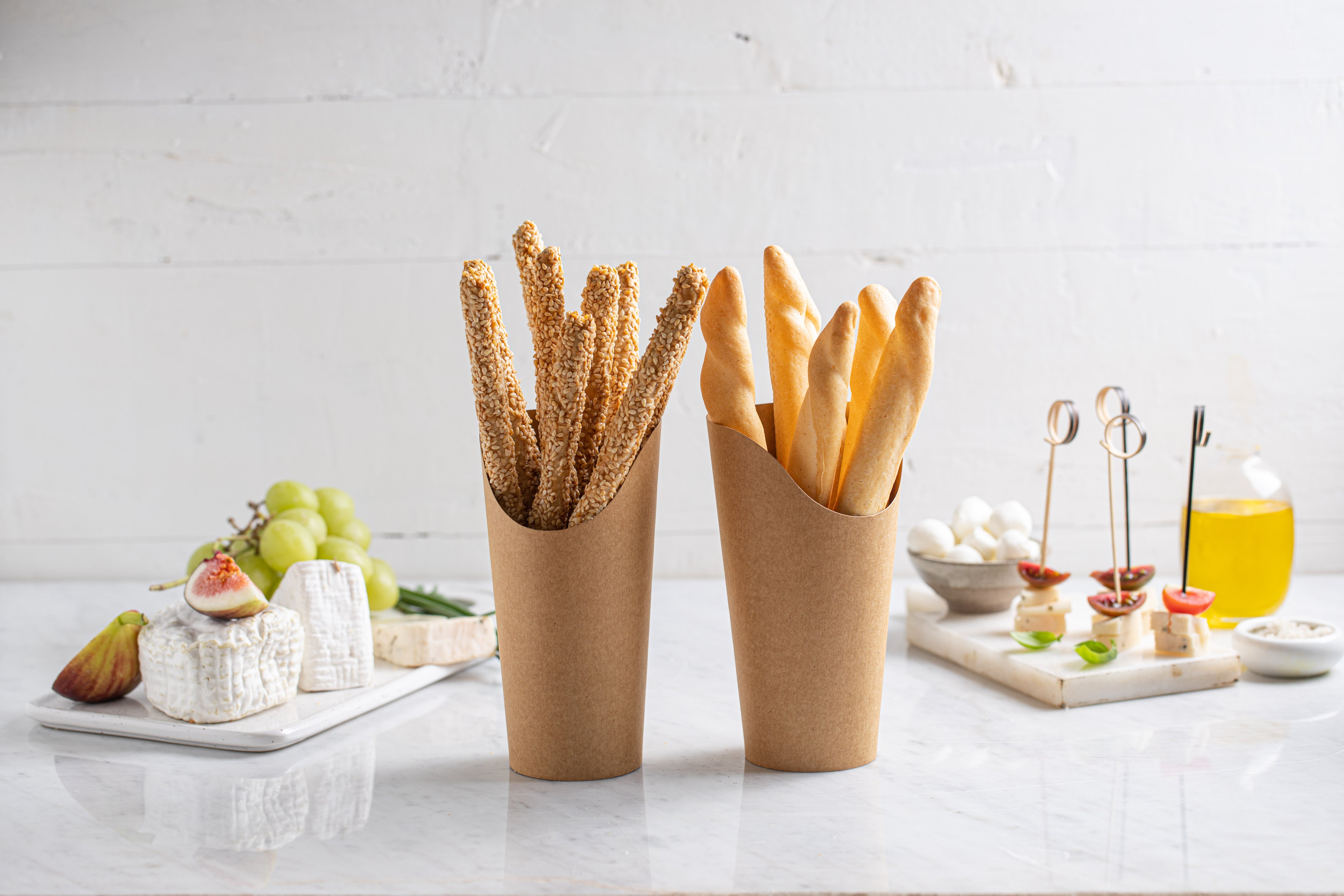Kraft Wrap Cup - 14oz H:6.3 D:3in - 1000 Pcs
