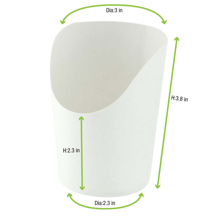 White Wrap Cup - 6oz D:3in H:3.9in - 1000 Pcs