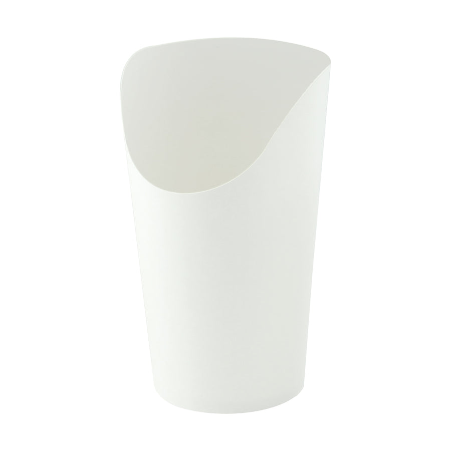 White Kraft Wrap Cup - 12oz H:5.3 D:2.36in - 1000 Pcs