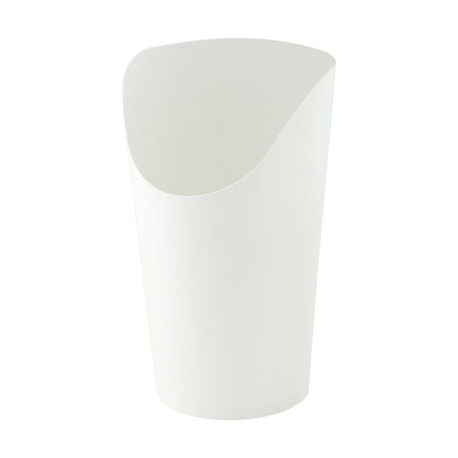 White Kraft Wrap Cup - 12oz H:5.3 D:2.36in - 1000 Pcs