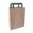 Recycled Paper Carrier Bag With Green Handles - W:7.9 X Gusset:4 X H:11in 250 Pcs/Cs