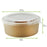 40 oz Round Kraft Salad Bowl with PP Lid Included – 200/Case