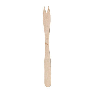 PacknWood Mini Wooden Fork Pick 5.5 inch (210PIQFB140)