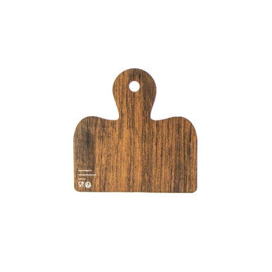 Disposable Charcuterie Board – 5" x 5" Wood & Marble Print Cardboard Serving Plank