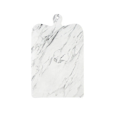 Disposable Charcuterie Board – 15.6" x 9.6" Wood & Marble Print Cardboard Serving Plank