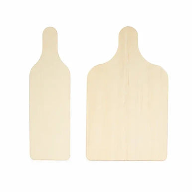 Wooden Tapas Serving Plank – 11.6" x 3.5" Disposable Wood Charcuterie Board