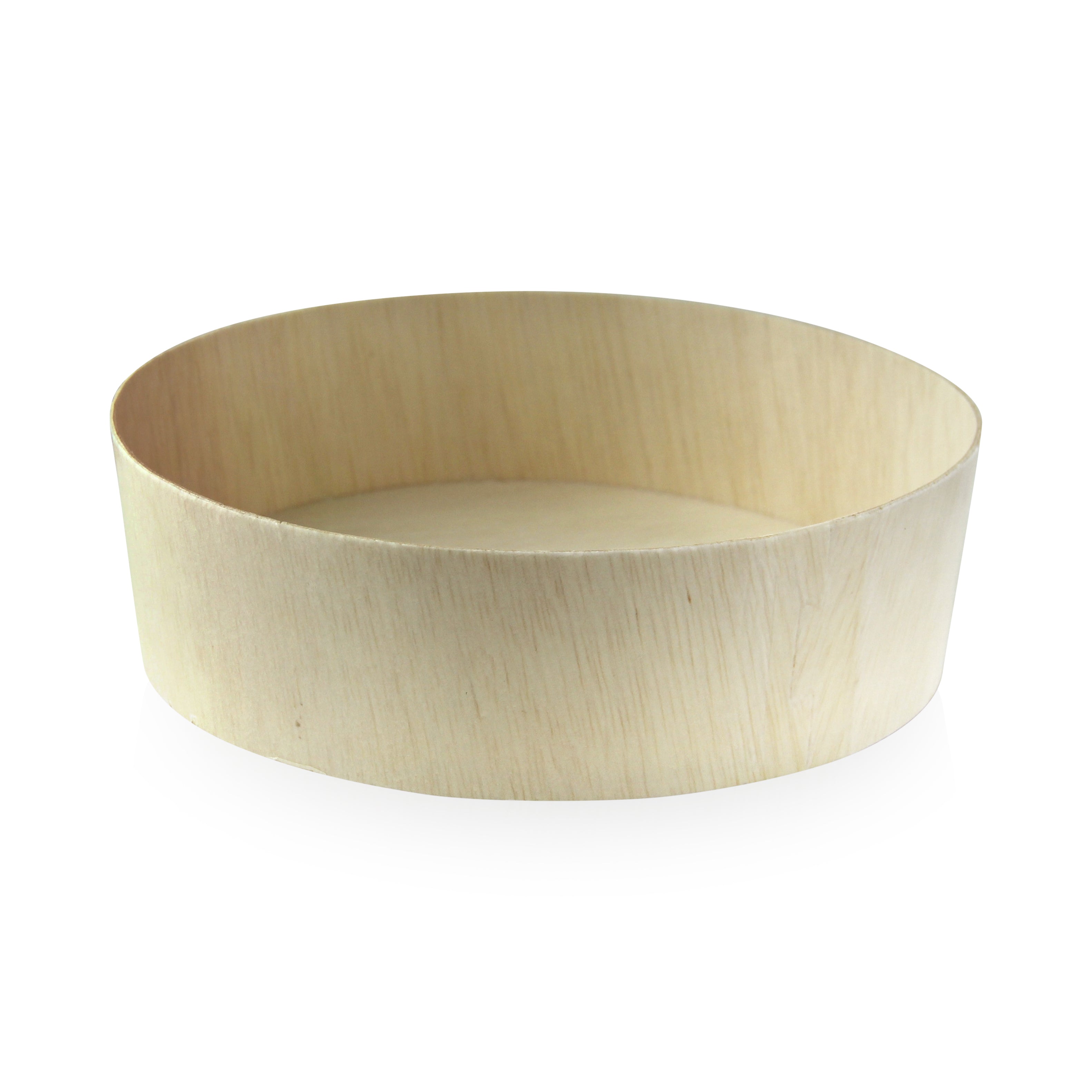 Round Wooden Bowl -24oz Dia:5.9in H:1.77in 100 Pcs/Cs
